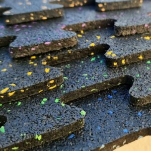 Des dalles souples  PUZZLE en caoutchouc